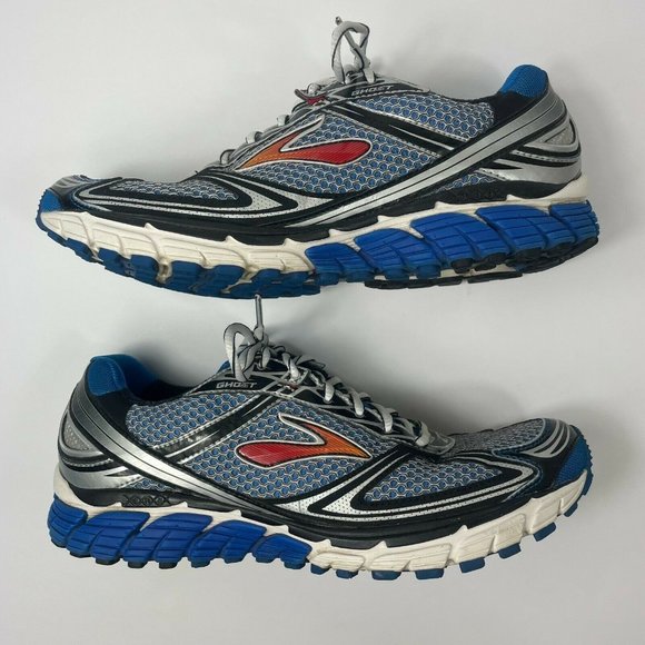 Brooks Ghost 5 Men\'s Size US 11.5 D Athletic Running Shoes Sneakers Blue/White main image 7